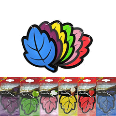 Leaf Shape Hanging Car Air Freshener Tea Paper Scented Tablets