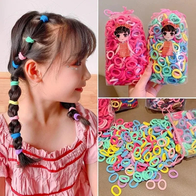 Ponytail Hold Small Hair Tie Rubber Bands Scrunchie Hair alternate view