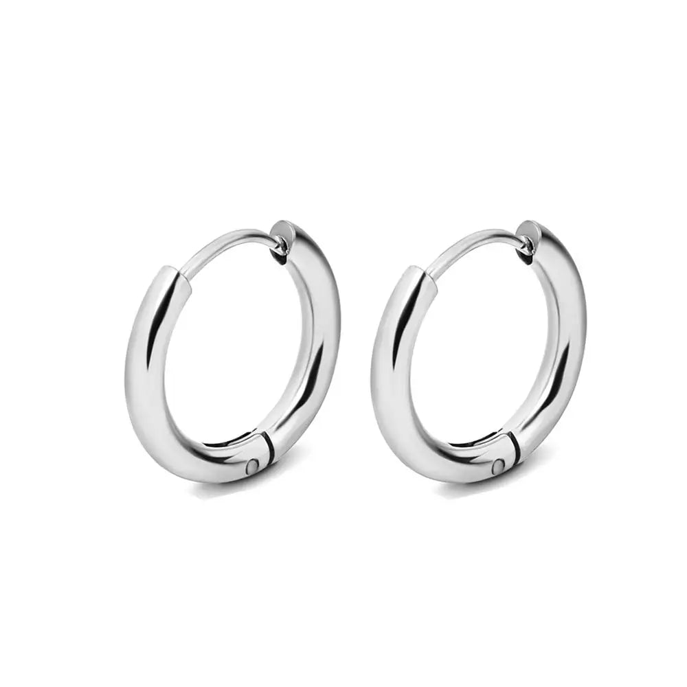 Stainless Steel Gold Hoop Earrings