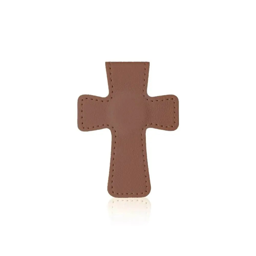 Cross Leather Magnetic Bookmark, Bookmark Page Marker Colorful Religious Cross Book additional angle