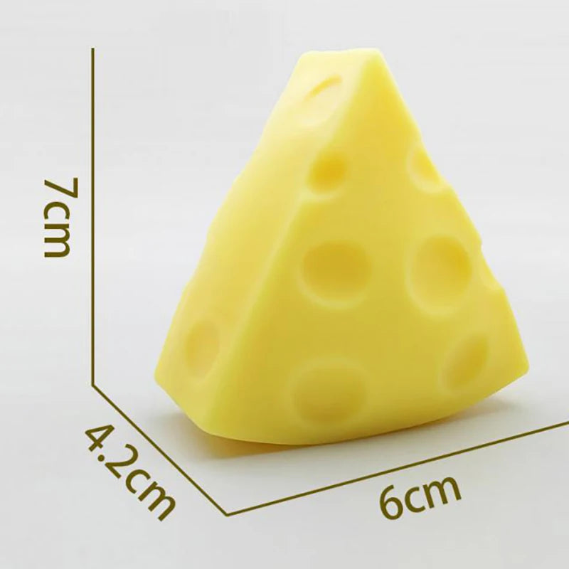 Adult Squeeze Toy Simulation Cheese Squeeze Toys Soft Cute Decompressing Pinching Che lifestyle view