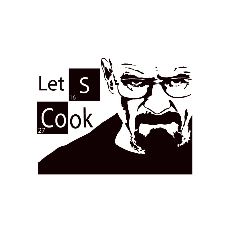 Instant Pot Vinyl Sticker | Kitchen Lets Cook Pressure Cooker Decal, Breaking Bad H additional angle