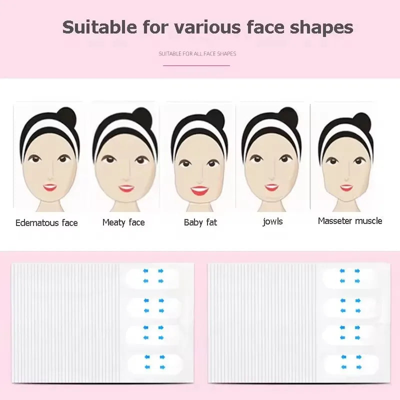 V Thin Face Lift Tape | Invisible Face Lifter Sticker for Chin and Jawline detail view