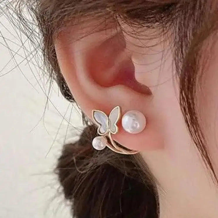 Korean Fashion Seven Star Zircon Earrings | Luxury Crystal Stars Stud Earrings detail view