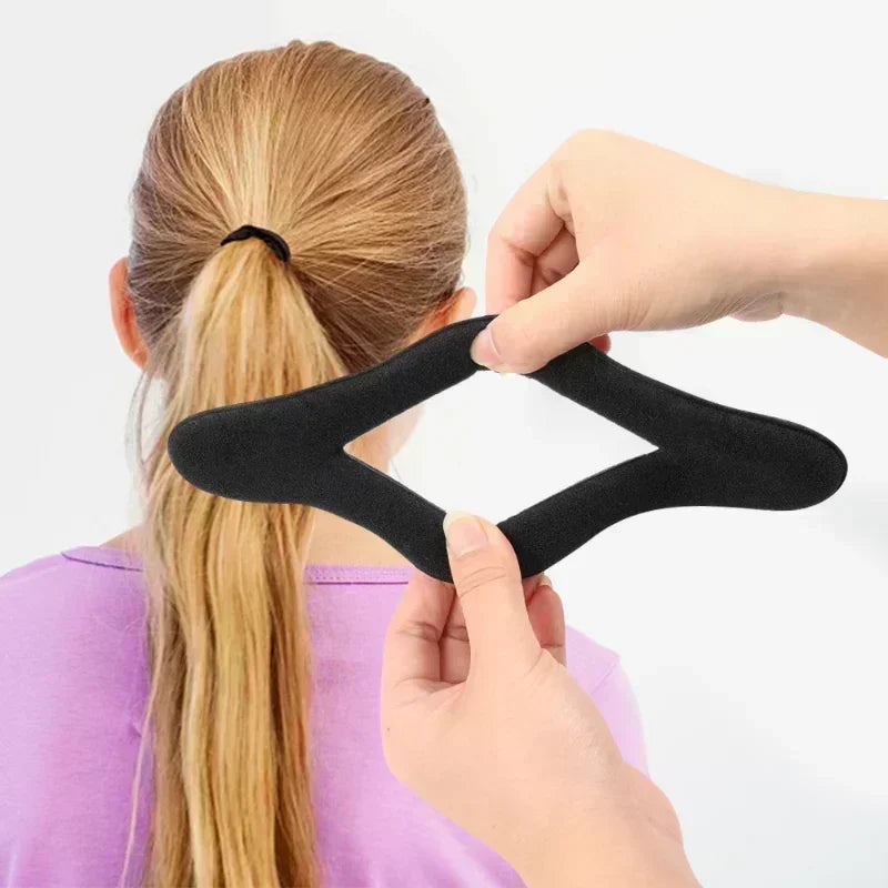 Sponge Hair Styling Tool Plastic Loop Curly Hair Maker Hair Scrunchie Headband Twist Don detail view