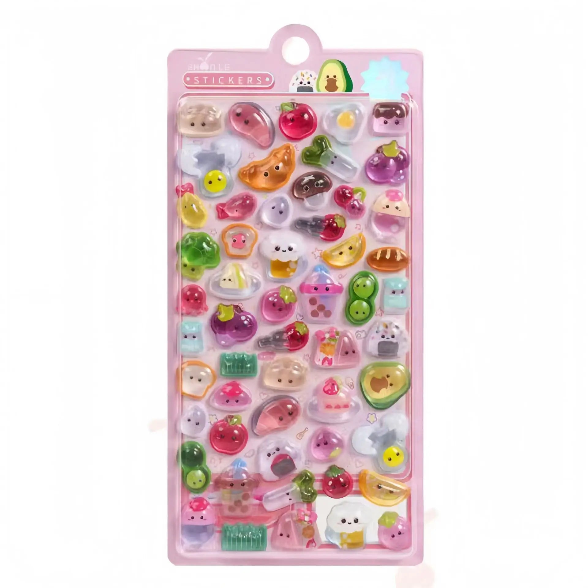 3D Food Stamping Seal Sticker | Japanese Anime Decorative Craft Stickers for Kids close-up view