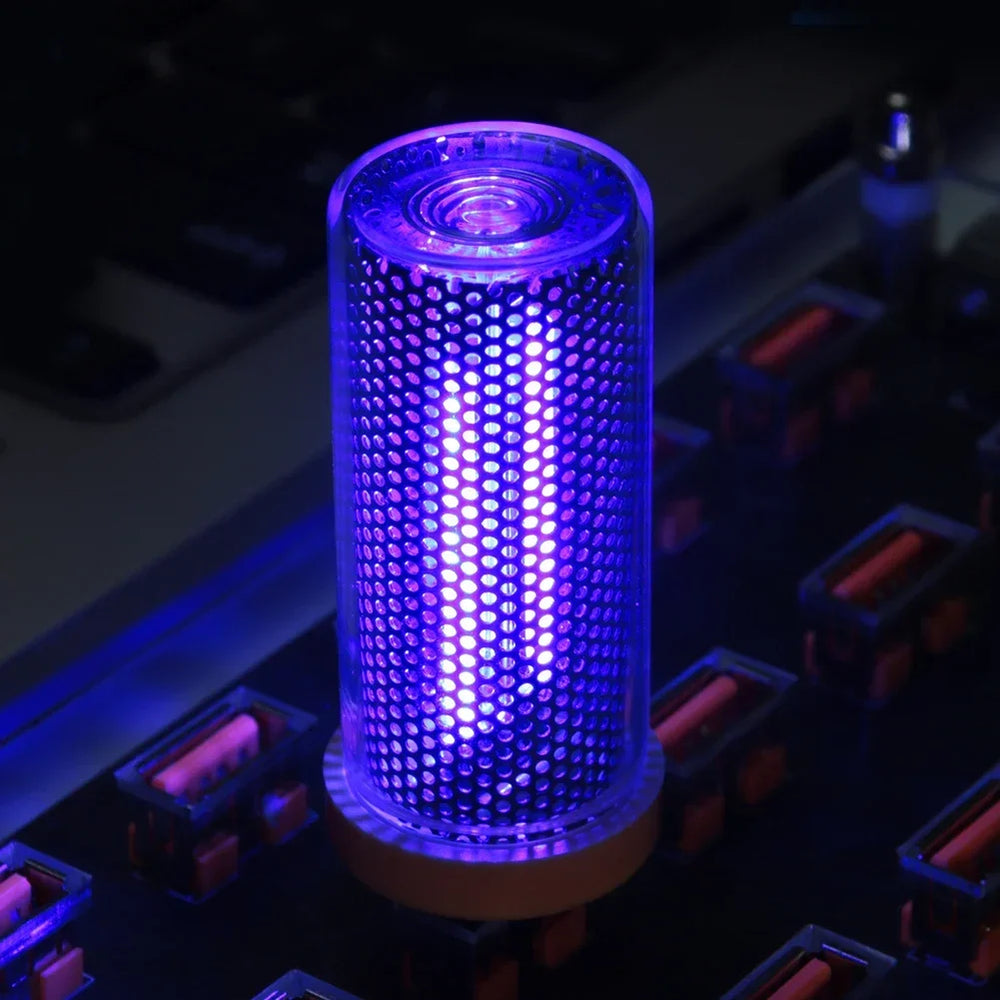 USB Plug-In Glass Bottle Night Light | Color-Changing Ambient Decor Lamp close-up view
