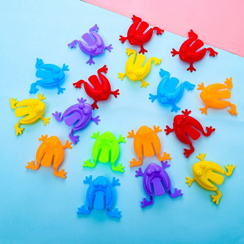5-20pcs Jumping Frog Bounce Fidget Toys For gift Novelty Pressing Funny Bouncing Frog Toy Birthday P