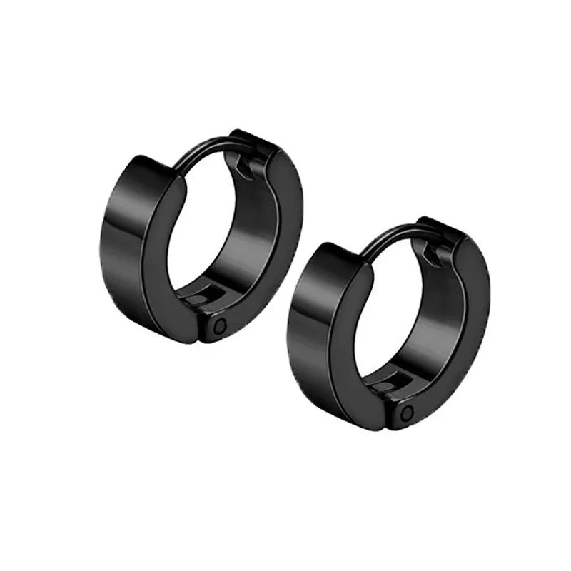 2Pcs Of Stainless Steel Cross Earrings Set, Men’s Women’s stud Earrings Small Huggie alternate view