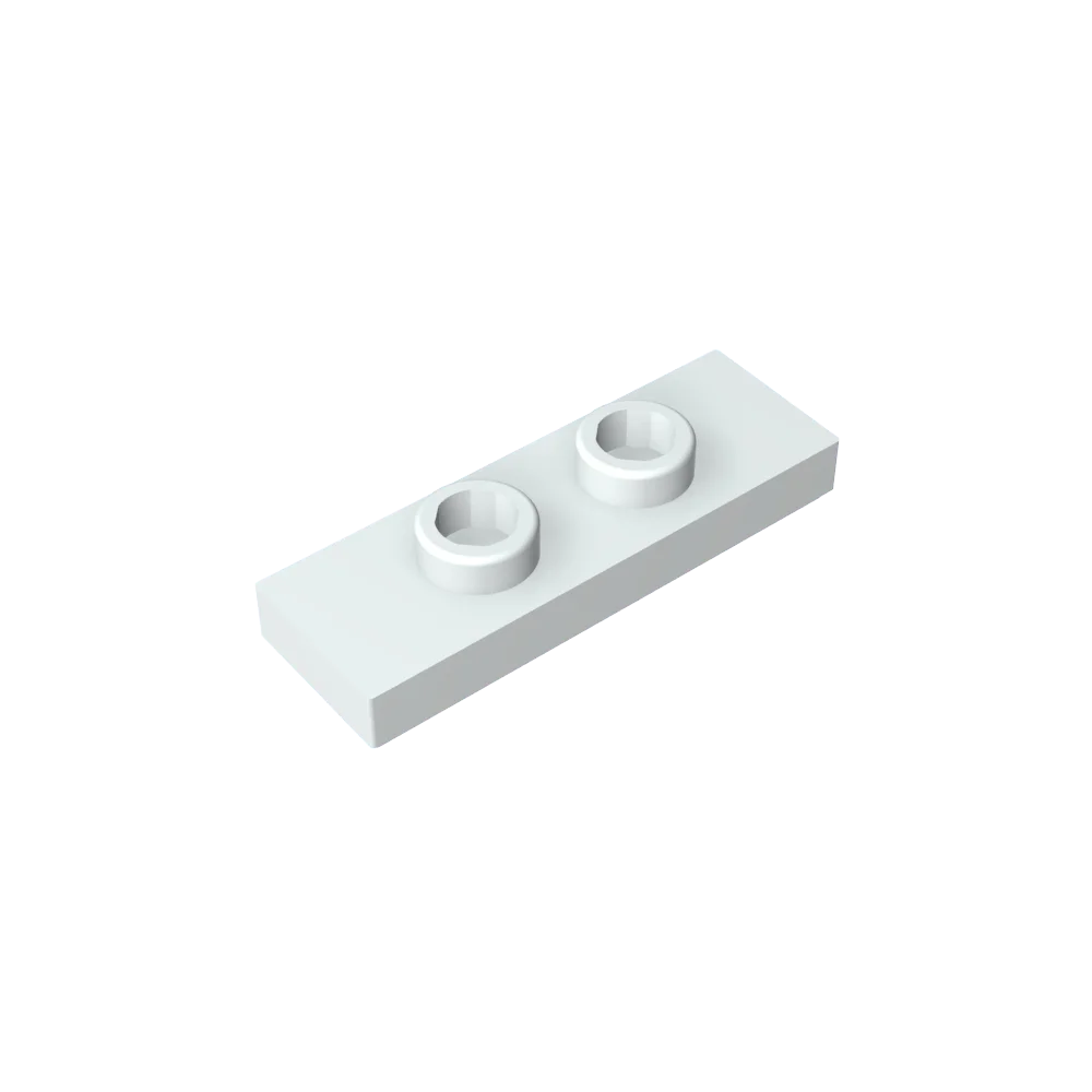 Gobricks GDS-1504 Platte, modifiziert 1 x 3 mit 2 Noppen (Doppelsprung) | Kompatibles Bausteinteil