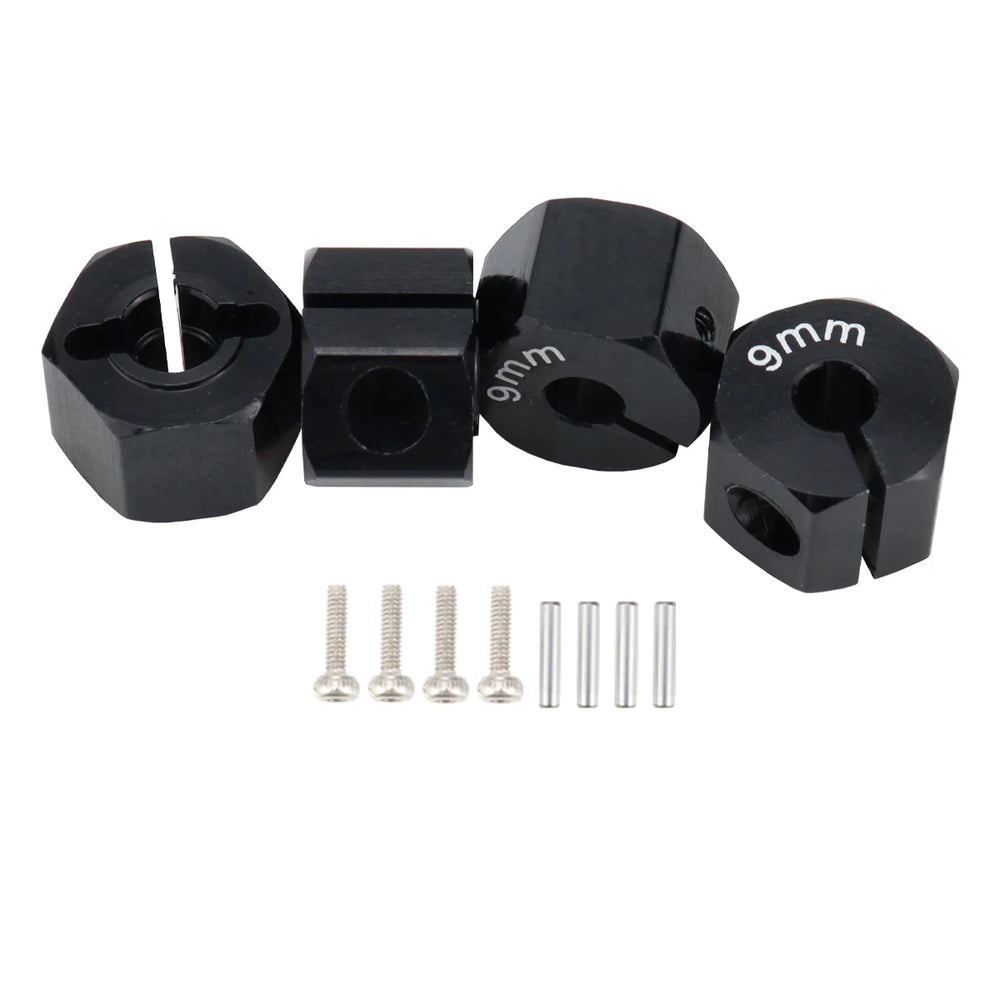 Aluminum 5/6/7/8/9/10/11/12mm Adapter Hex 12mm Drive Hub with Pin Screws for RC Auto Tra detail view