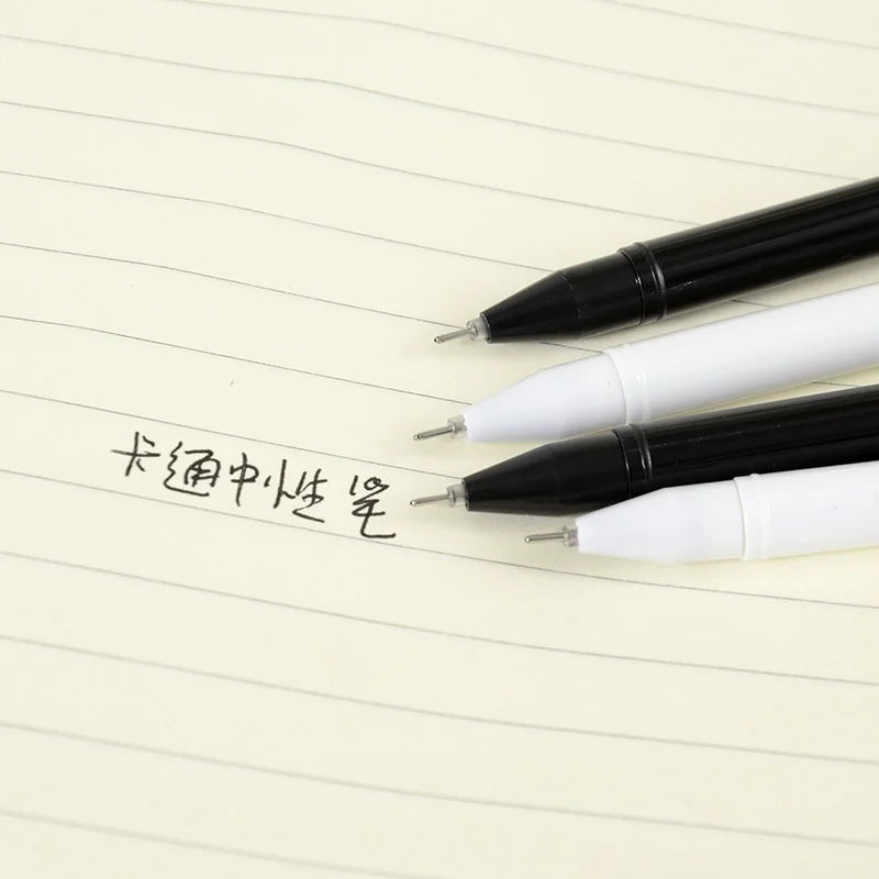 10pcs/batch Kawaii Cat Gel Signature Pen Cute Claw Stylos Black Ink for Hand Account lifestyle view