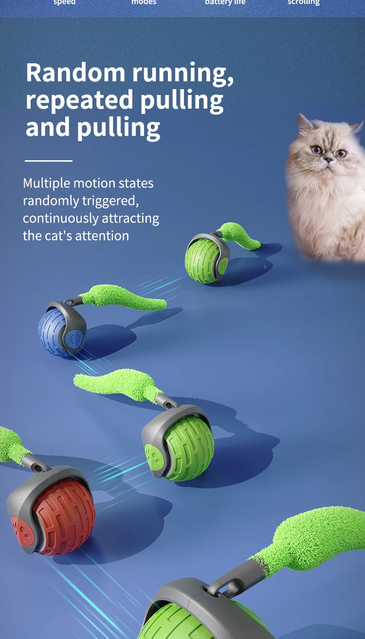 USB Rechargeable Interactive Electric Cat Toy Ball