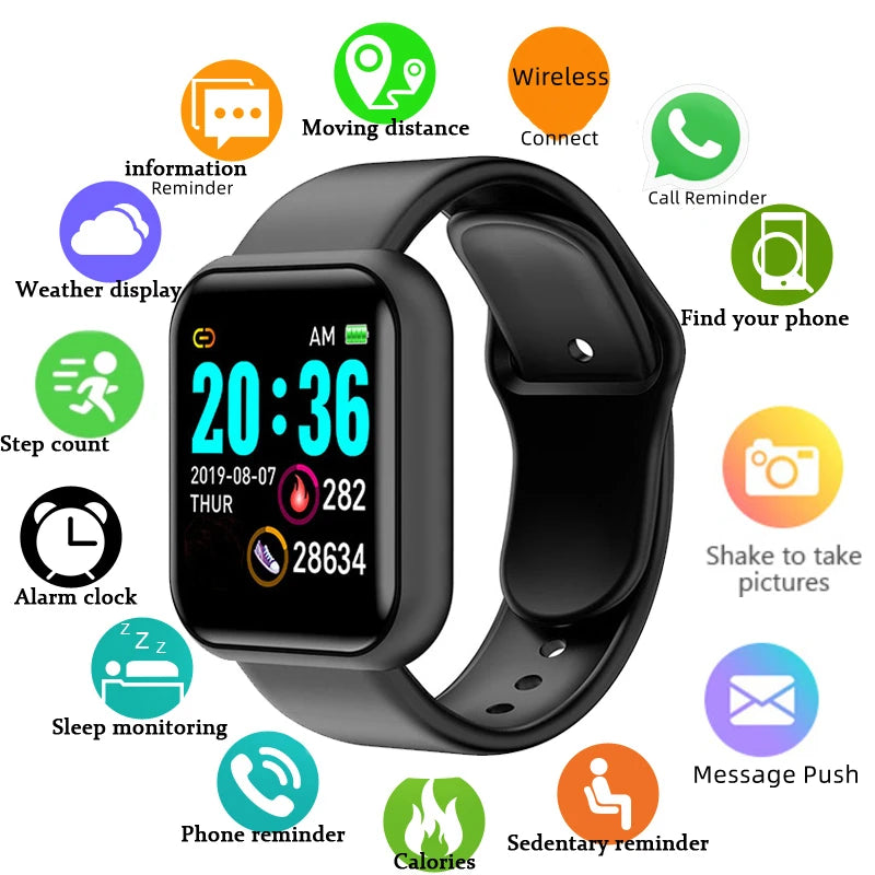 Multifunctional Smart Watch Men Women Bluetooth Connected Phone Music Player Fitness Sport Bracelet