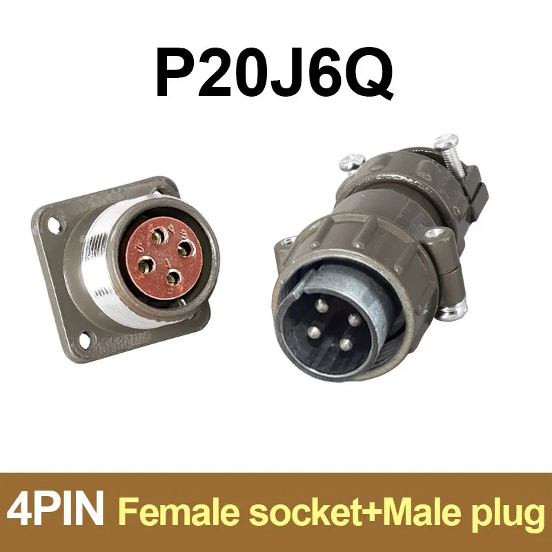 P20 Series Connector 2 3 4 5 7 Core 20mm Plug and Socket | Waterproof Circular Connec alternate view