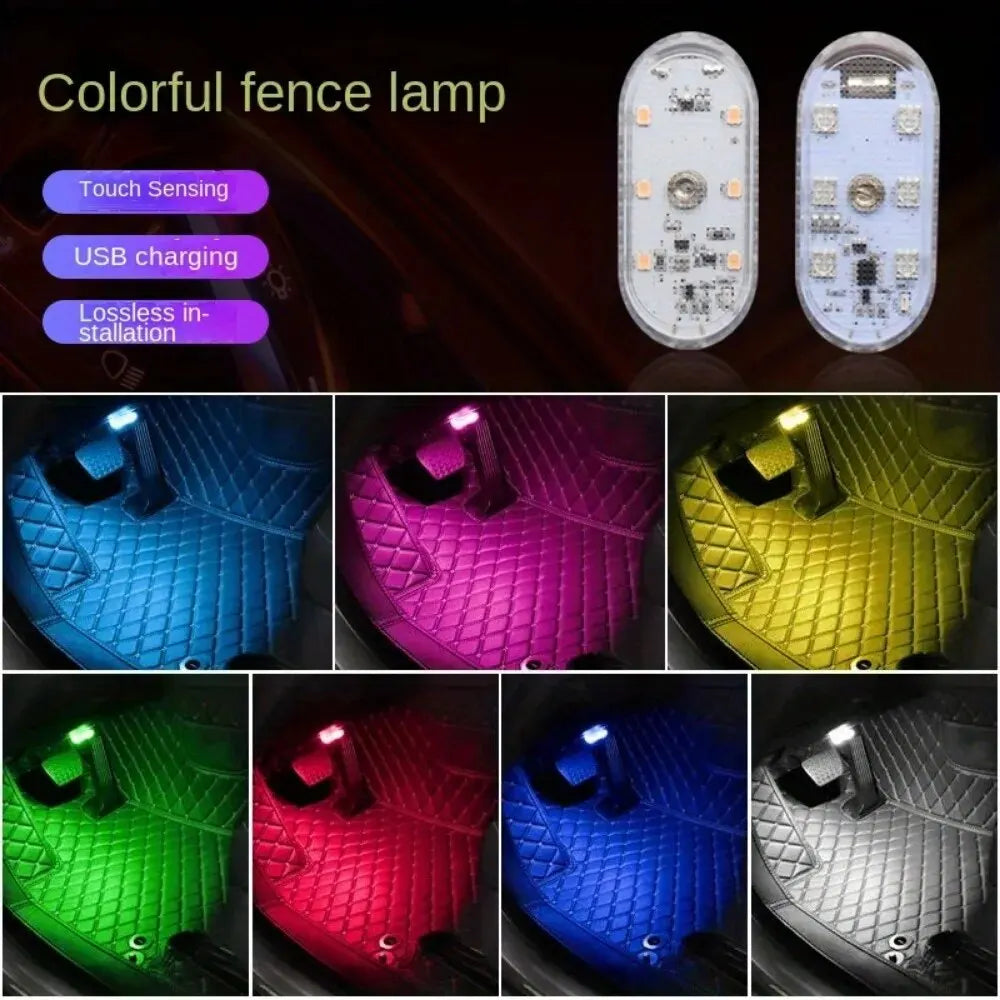 Wireless LED Car Interior Lights | USB Rechargeable Ceiling Lamp & Reading Light detail view