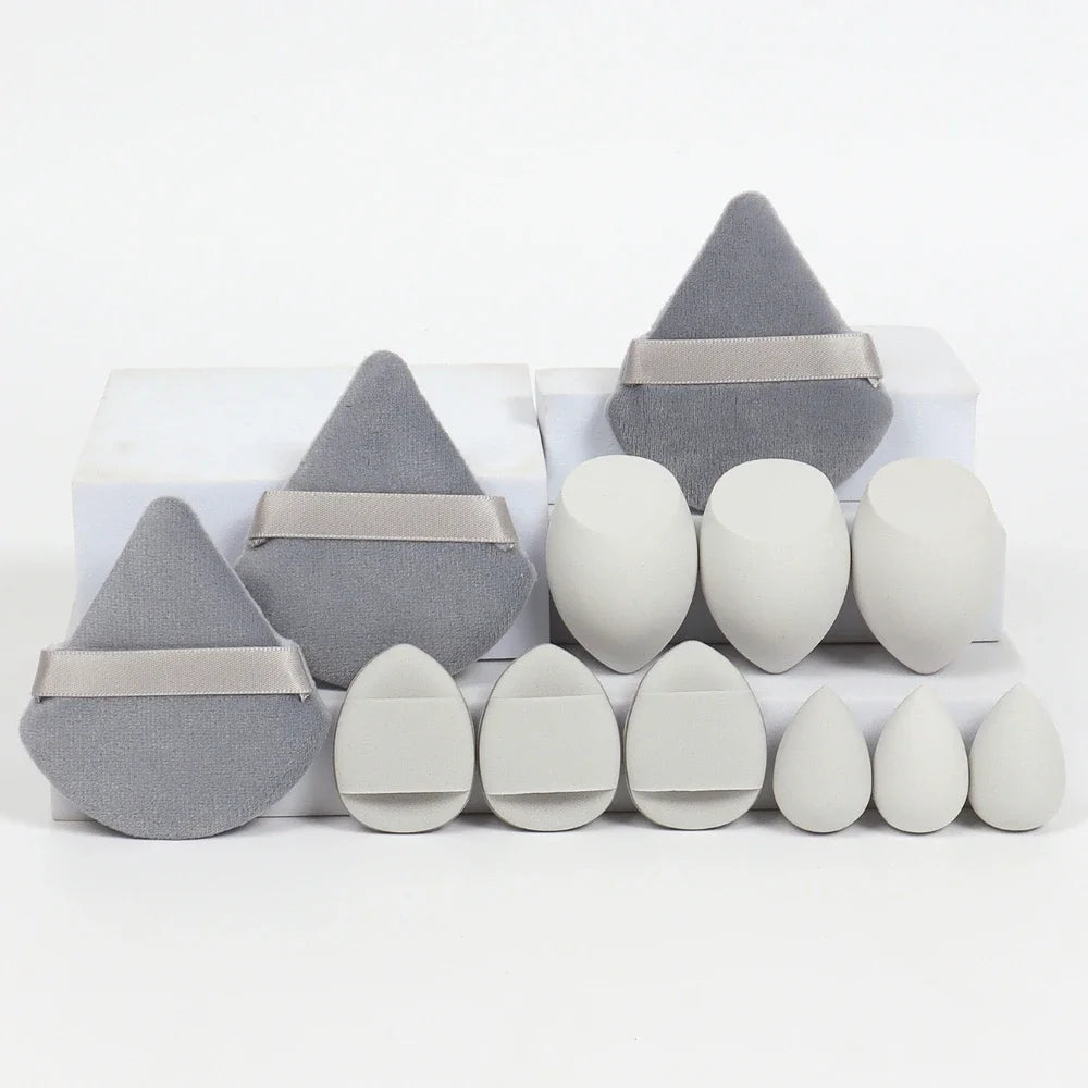 12pcs/15pcs Makeup Sponge Set | Super Soft Foundation Blender & Powder Puffs lifestyle view