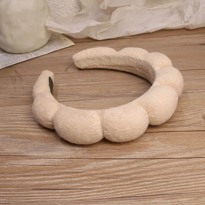 Fashion Sponge Headband For Women Hair Accessories Multifunction Head Band For Face Wash detail view