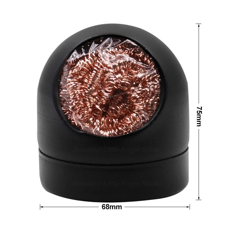 Soldering Iron Tip Cleaner Ball Mesh Filter close-up view