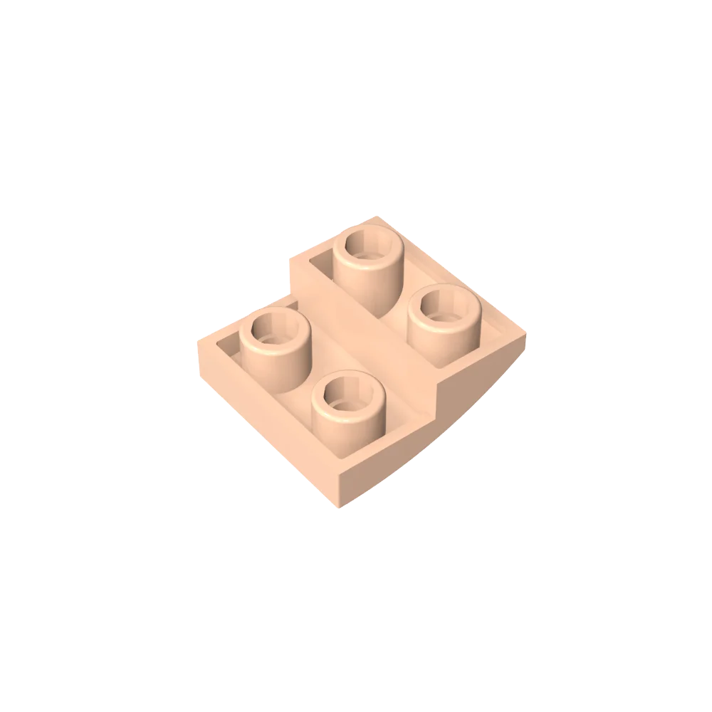 Gobricks GDS-1270 Slope, Curved 2 x 2 Inverted | Compatible with Lego 32803 Building lifestyle view