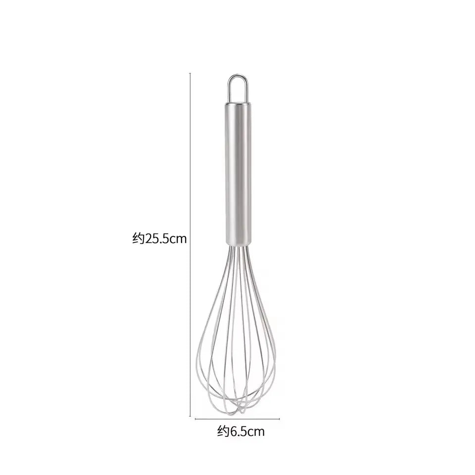 Manual Rotary Egg Beater | Stainless Steel Hand Whisk for Kitchen Baking detail view