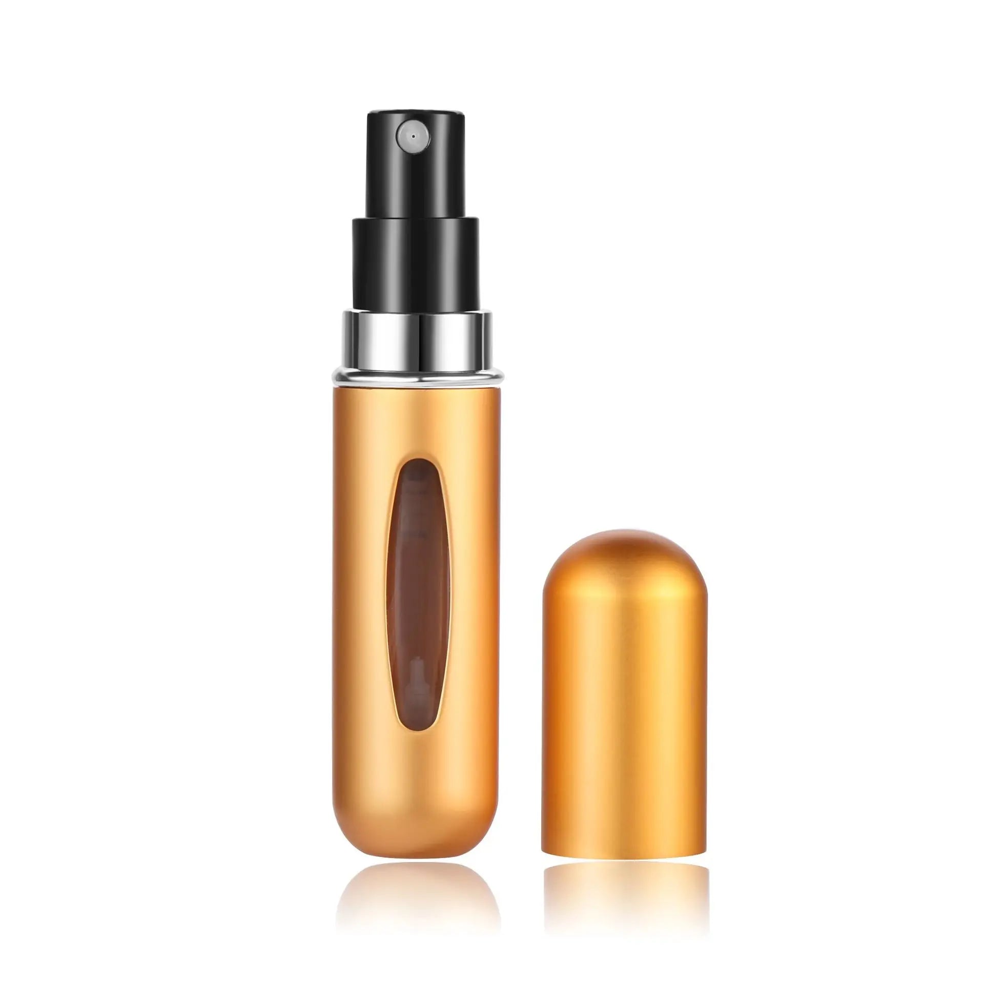 Portable Mini Refillable Spray Jar Scent Pump Empty Cosmetic Containers Atomizer | 5ml close-up view