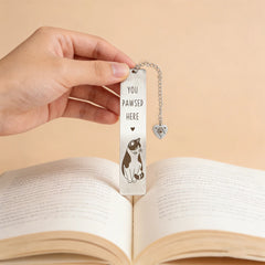 1pc Cat Bookmark, Cute Book Lover Gifts Kitten Pet Book Marker Kawaii Animal Page Mar alternate view