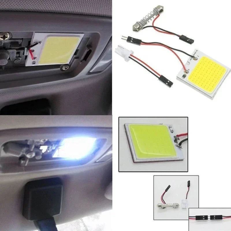 4-Pack T10 LED Car Interior Bulbs | 12V COB Dome Light lifestyle view