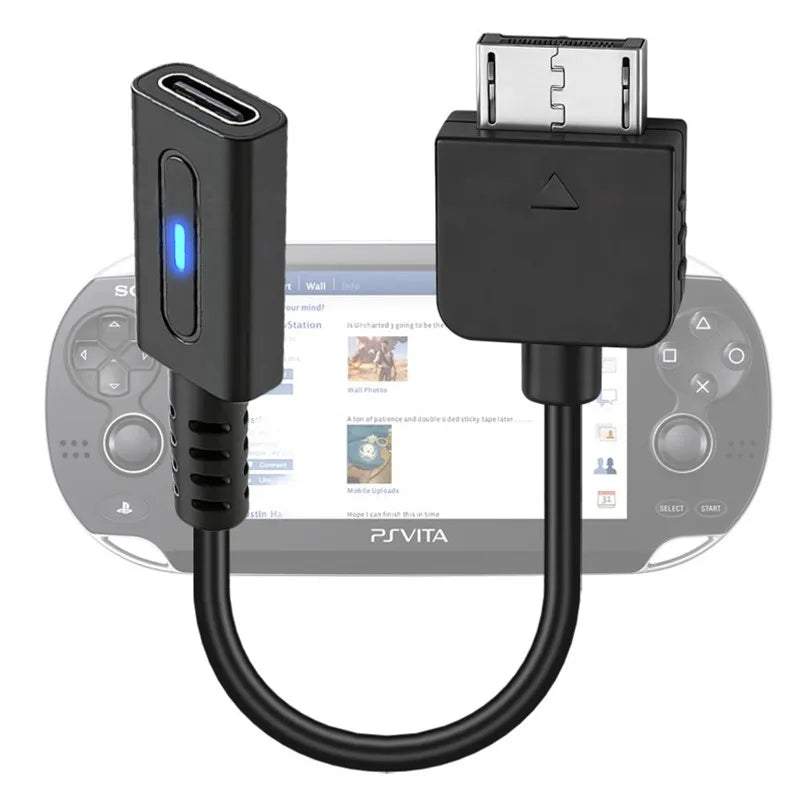 for PS Vita 1000 PD Charging Adapter USB C Female Plug Converter Power Supply Cord with Instruction