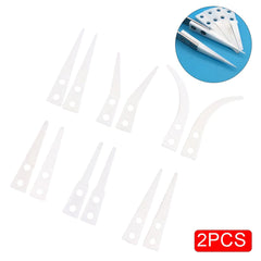 Anti-static Ceramic Tweezers Set | 2pcs Straight and Curved Tip for Electronics Repair