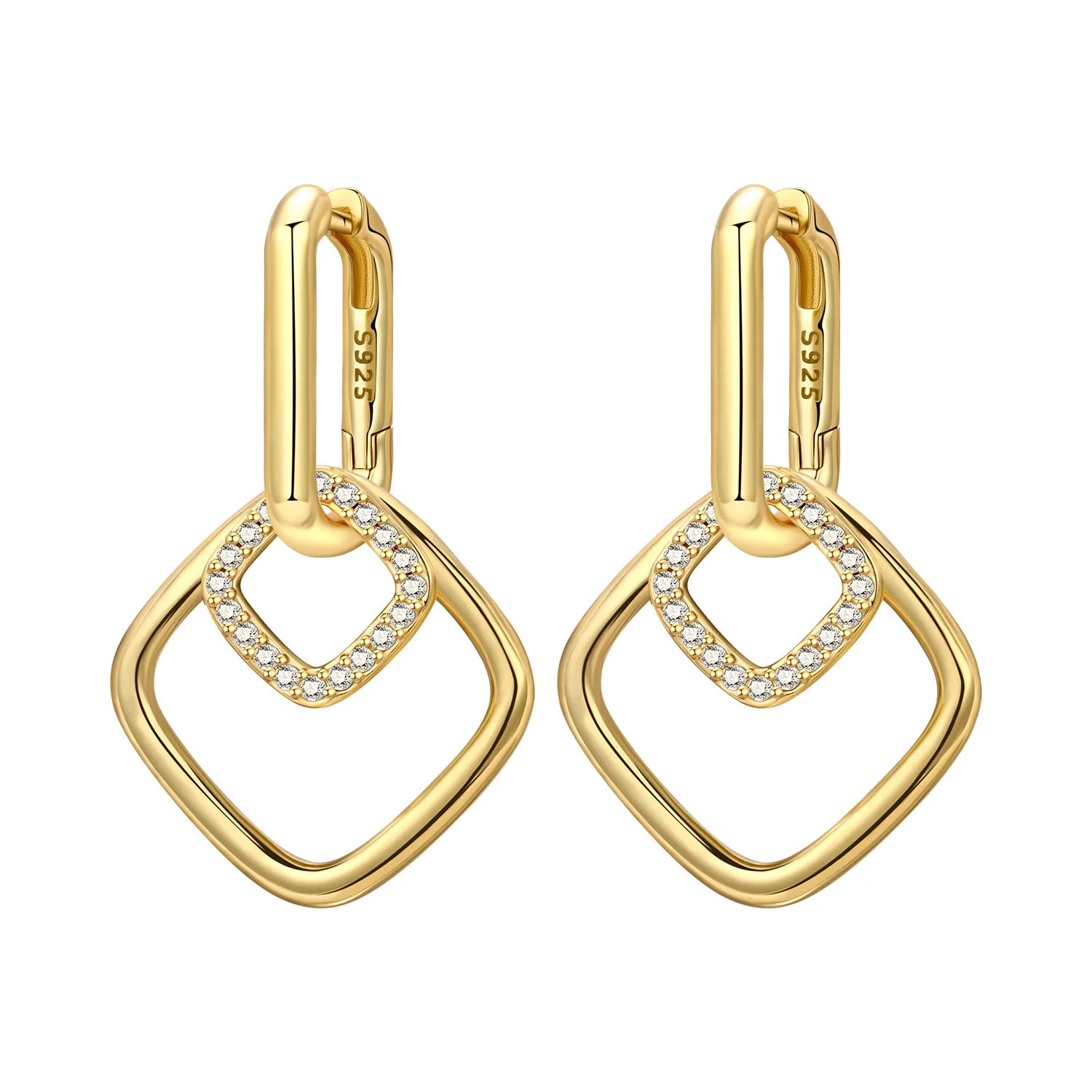 Original 925 Sterling Silver Planet Starlight Earrings Fashion 18K Gold Hoop Earring alternate view