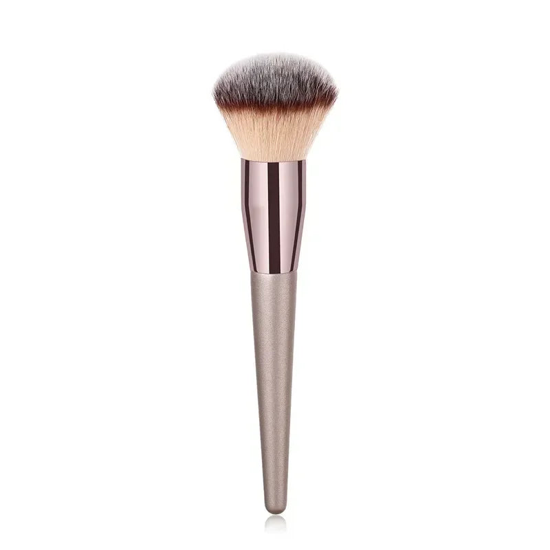 Champagne Makeup Brush Set | Foundation & Powder Flat Head Cosmetic Brush alternate view
