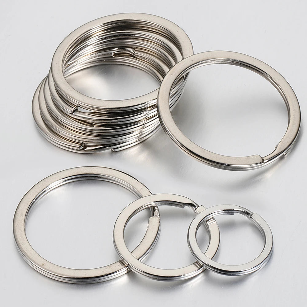 20pcs Metal Split Jump Rings Metal Hooks for DIY Keychain Pendant Making Accessory lifestyle view