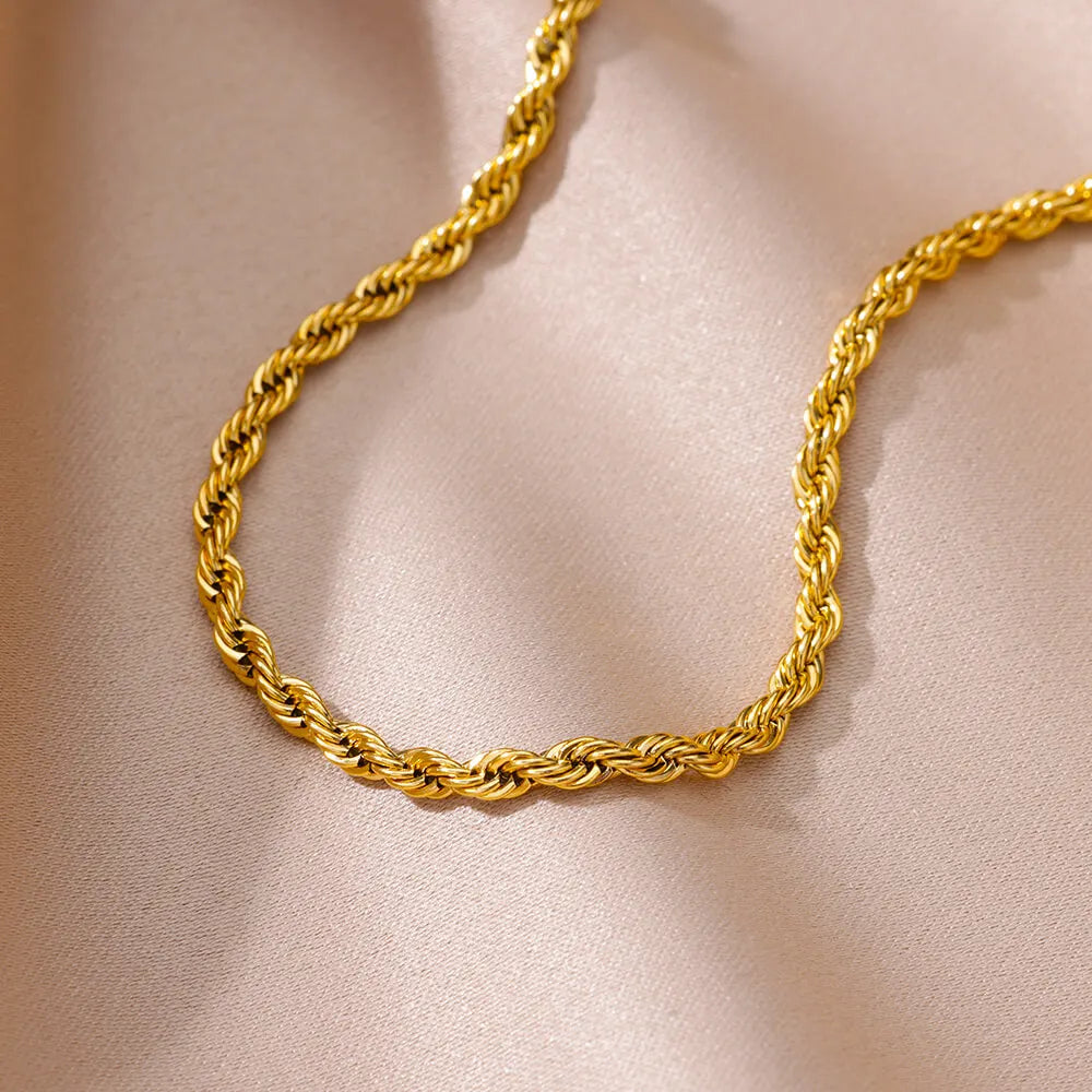 Stainless Steel Chain Anklets for Women Accessories Gold Color Ankle Bracelet Waterpr alternate view