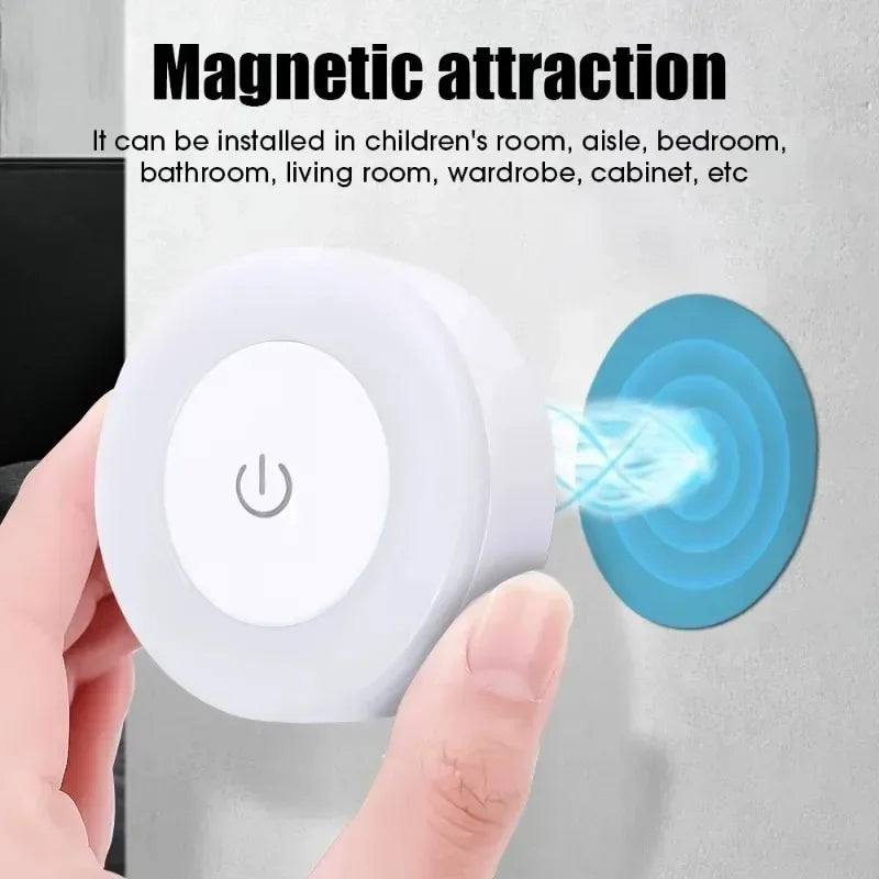 Portable LED Night Light | USB Rechargeable Touch Lamp for Bedroom lifestyle view