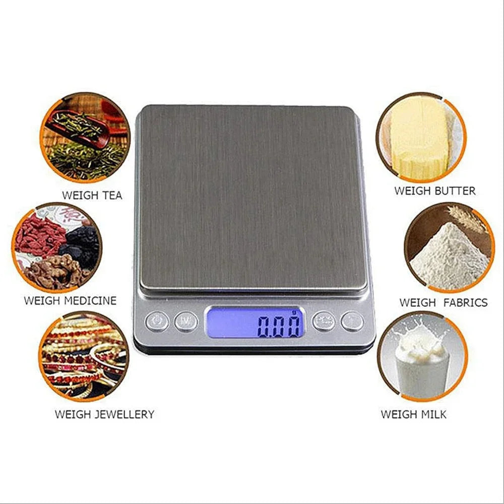 500g/1000g/3000g Digital Pocket Scale with 0.01g Accuracy | Portable Jewelry Gram Sca alternate view