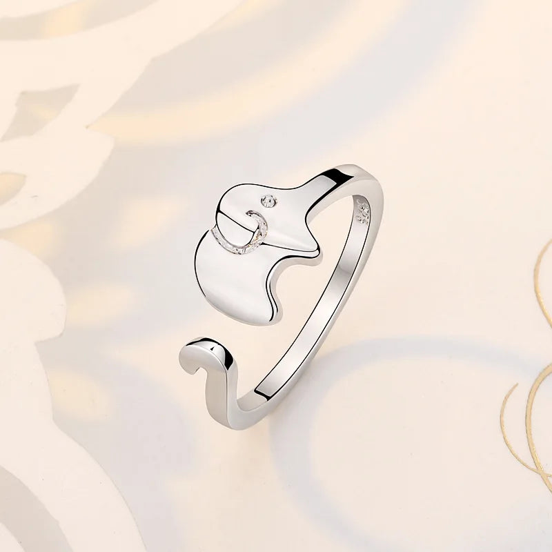 925 Sterling Silver Zircon Adjustable Ring | Women's Cocktail Jewelry lifestyle view