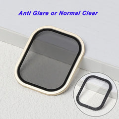 Tempered Glass For Apple Watch band ultra 49mm Screen Protector Anti-Scratch Glare HD Full Film Metal Bumper iWatch Ultra 49mm