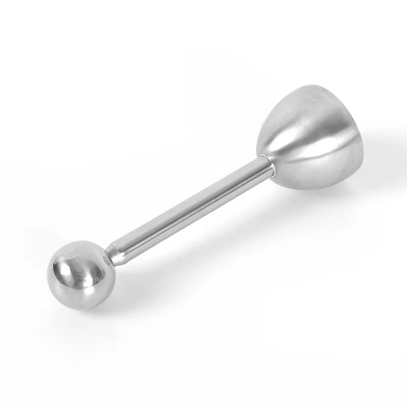 Egg Opener | Stainless Steel Egg Shell Cutting Knocker close-up view