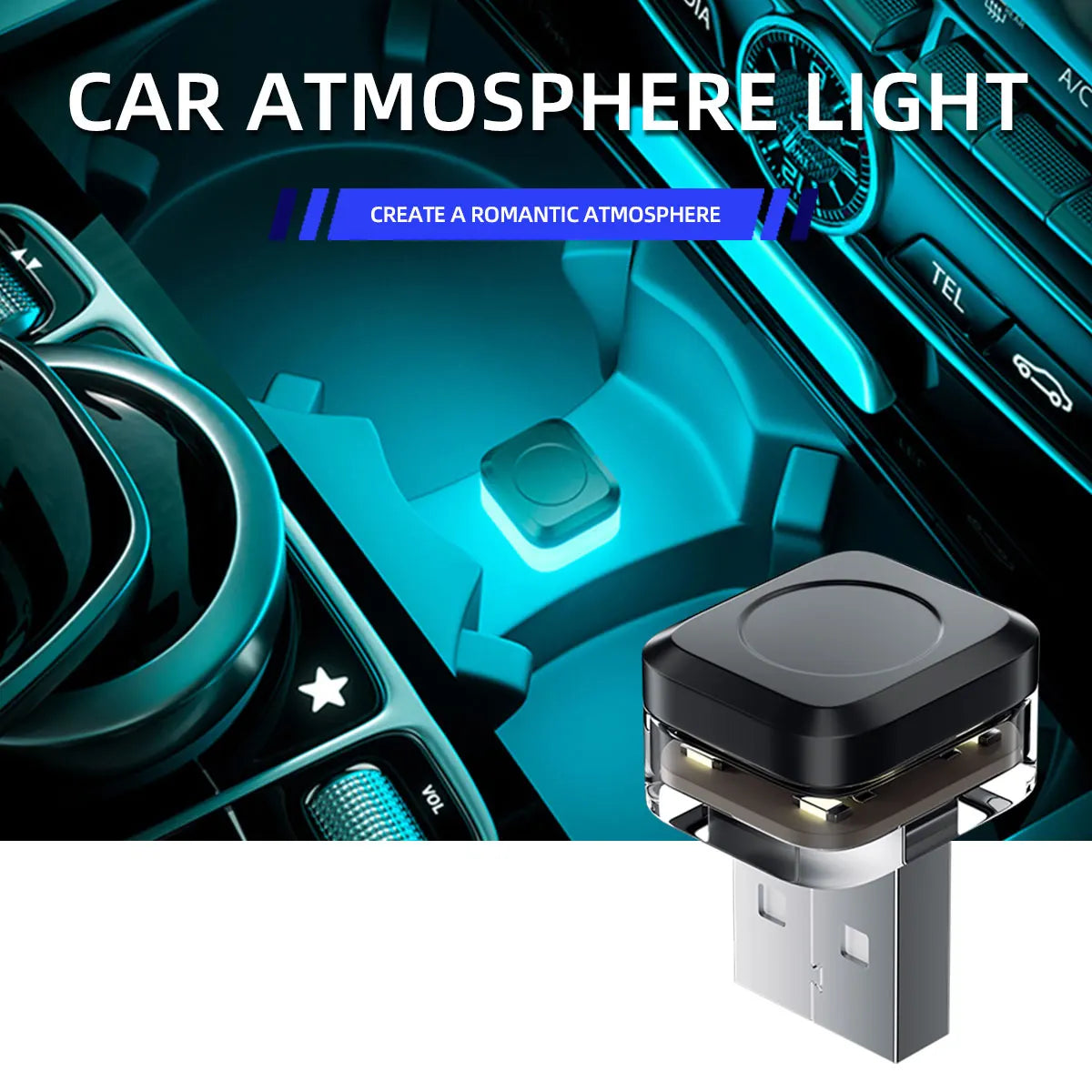 Car USB Mini LED Interior Atmosphere Light