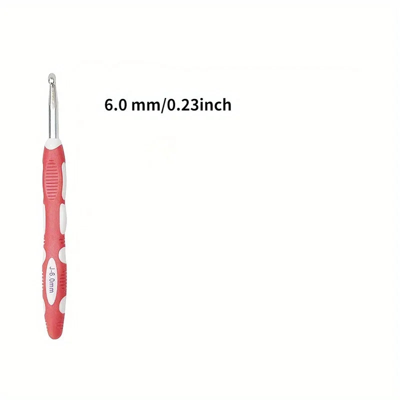 1pc/9pcs Sewing & Knitting Supplies Ergonomic Crochet Hook Set Crochet Needles Knittin close-up view