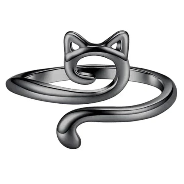 Adjustable Crochet Tension Cute Cat Ring, Beginner Knitting Crochet Hook Ring, Yarn G lifestyle view
