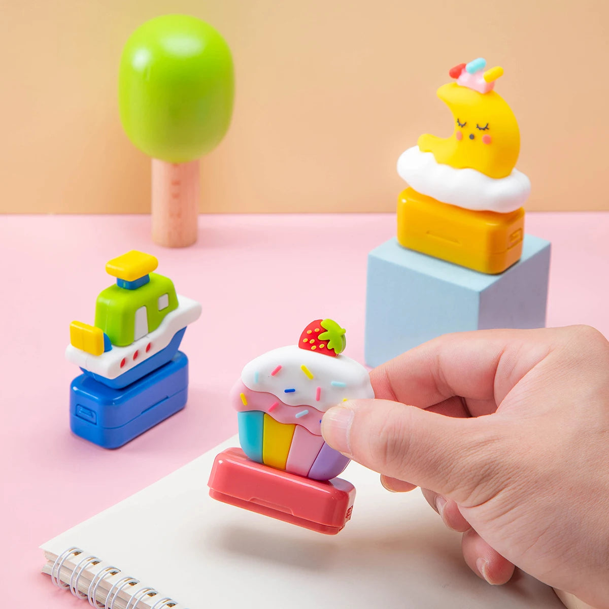 Custom Creative Cartoon Name Stamps | Personalized Seals for School Uniforms and Signatu detail view