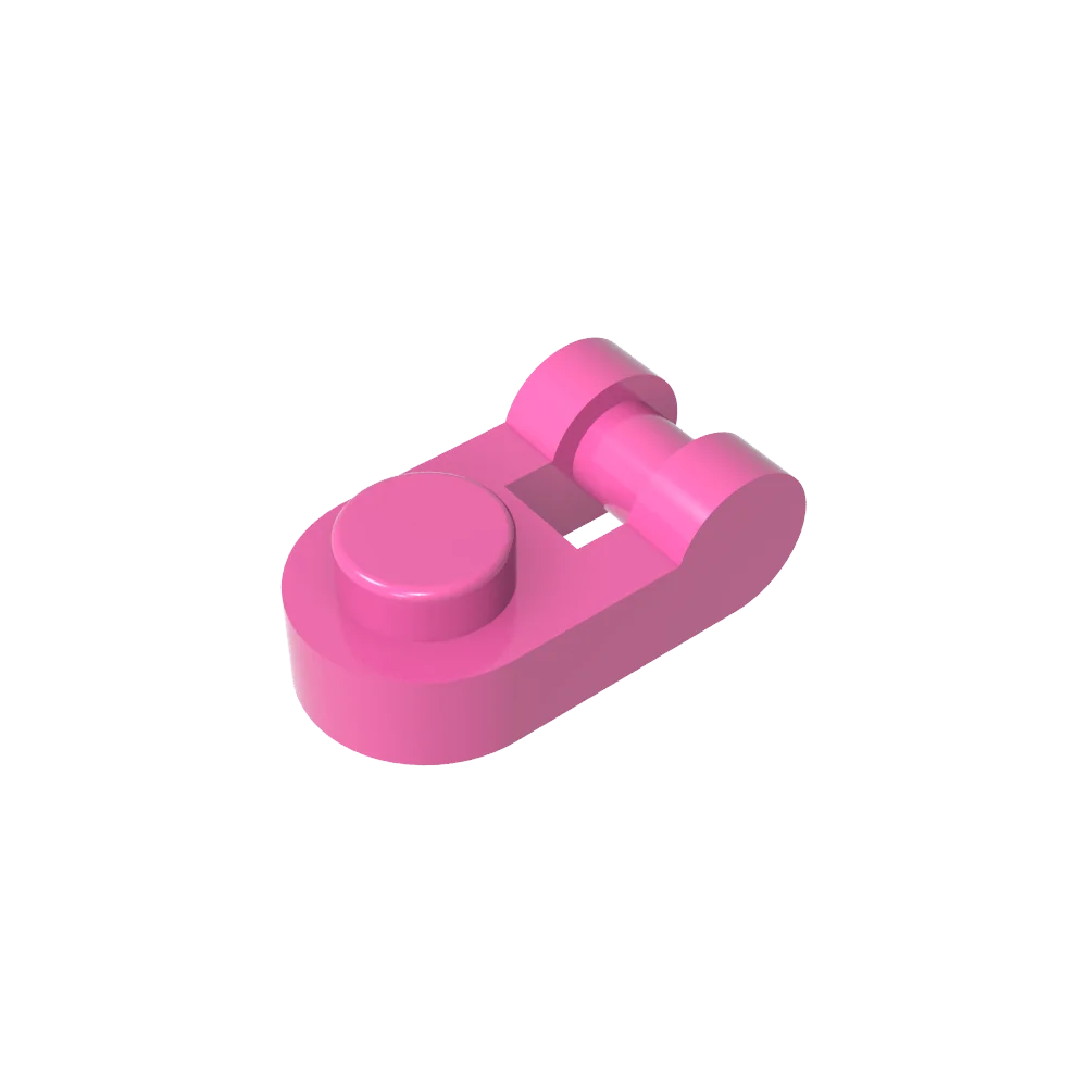 Gobricks GDS-1290 Plate Special 1 x 1 Rounded with Handle | Compatible Building Block close-up view
