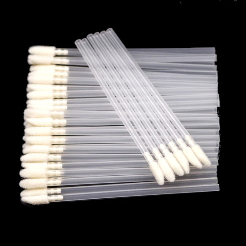 Kekelala 50Pcs Disposable Lip Brushes | Multi-Use Makeup Applicators for Lip Gloss an lifestyle view