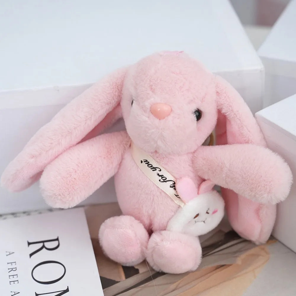 Women's Rabbit Fur Keychain Bag Car Pendant Jewelry for Bags detail view