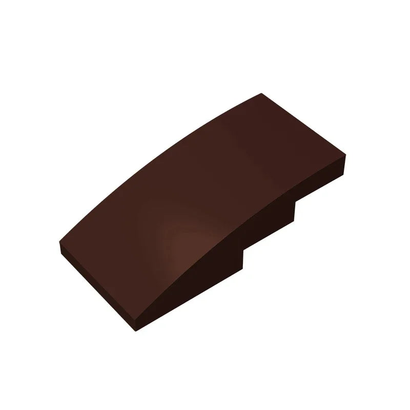 Slope, Curved 4 x 2 Building Block (Gobricks GDS-660) | Compatible with Lego 93606 Parts detail view