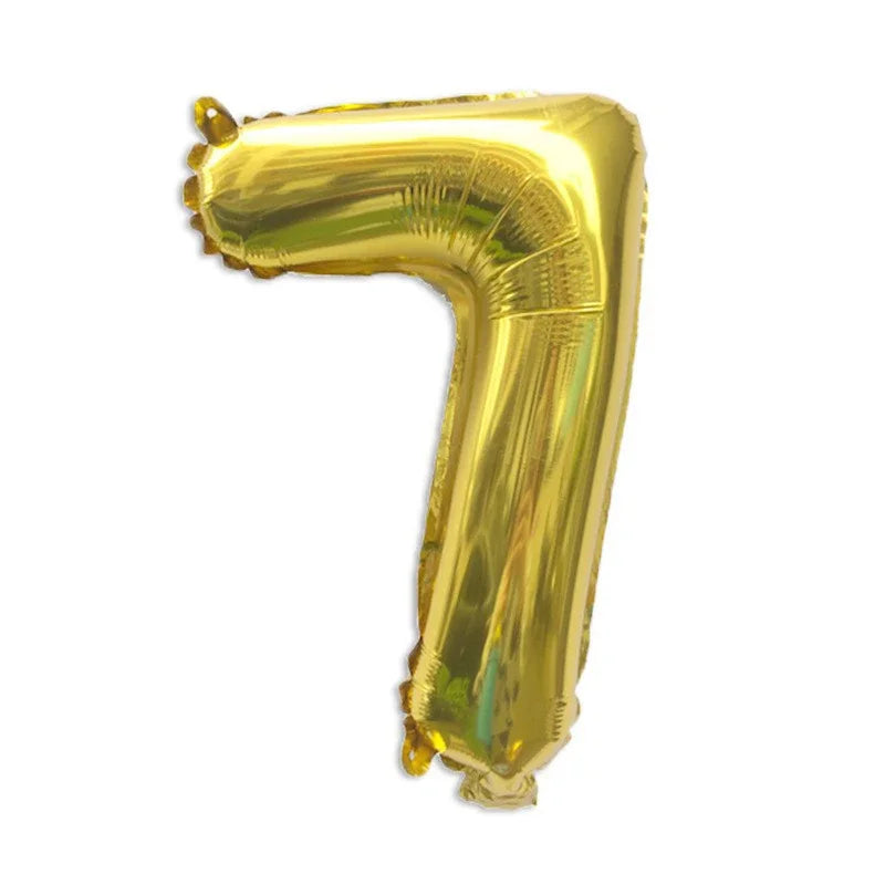 32 Inch Gold Foil Number Balloons | Birthday Party Decorations detail view