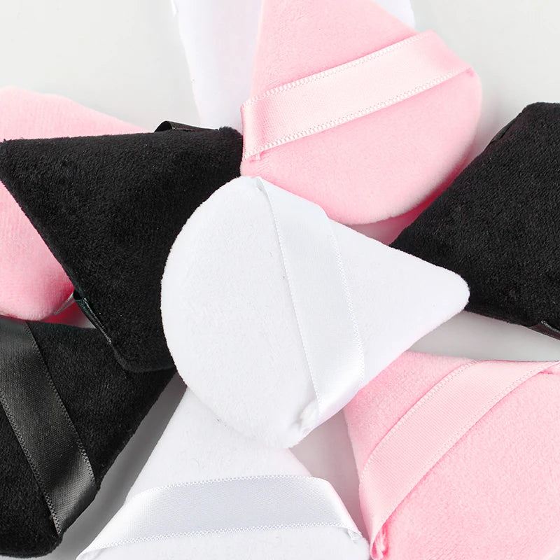 1/2/4pcs Triangle Powder Puff Soft Velvet Facial Makeup Sponge Puff Mixer Beauty Foun lifestyle view