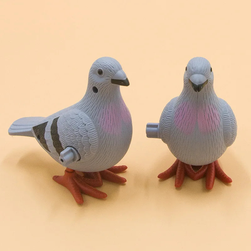 1PC Adult Clockwork Toy Jumping Pigeon Simulation Animal Cute Winding Will Jump Toys 50- detail view